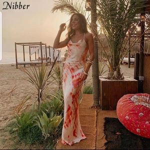 NWOT SILKY PATTERNED SUMMER SLIP DRESS